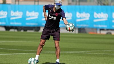 Head coach Quique Setien. Getty