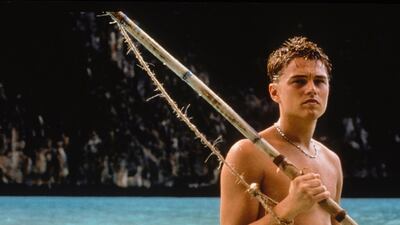 Leonardo DiCaprio in The Beach. Alamy Stock Photo