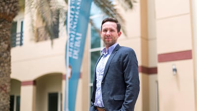 Chris Taylor, head of student recruitment at the University of Birmingham in Dubai. Reem Mohammed / The National