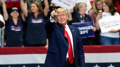 President Donald Trump met with drug manufacturers in the US to check on the progress of vaccines against coronavirus. AP