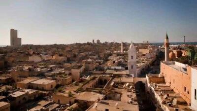 A view of Tripoli's Old City taken from the minaret of the 27-domed Ahmed Pasha Karamanli mosque. Nicole Tung for The National