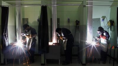 Vocational training ought to be part of the UAE’s school curriculum. Jaime Puebla / The National