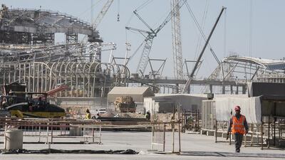 Abu Dhabi Airports Company is targeting a December 2017 opening date for the Midfield Terminal building. Mona Al Marzooqi / The National