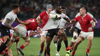 3). Semi Radradra. While the flying Fijians had their wings clipped in defeats to Australia, Wales, and most surprisingly Uruguay, the Bordeaux back can lay claims to be the tournament’s outstanding player so far. In a 45-10 win over Georgia, Radradra scored two tries, nabbed three assists and ran for 177 metres. Reuters