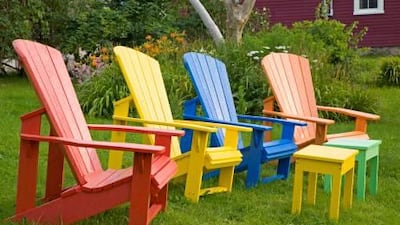 Instead of staining your outdoor furniture, why not spray paint it? Ace stocks a range of specialist products in a variety of colours. iStockphoto.com