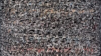 'Calligraffitis noirs' (2007) by Mahjoub Ben Bella. Elmarsa Gallery, Tunis/Dubai; Matthew Lazarus