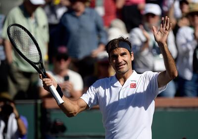 Roger Federer remains on course for his sixth Indian Wells title. AP Photo