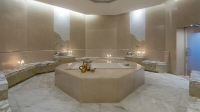 The hammam room in the spa