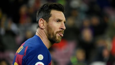 Barcelona's Argentine forward Lionel Messi. AFP