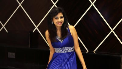 Sanna Monga, a student at Middlesex University in Dubai, is competing for the Miss India Worldwide title at a pageant to be held in Dubai and Abu Dhabi. Pawan Singh / The National