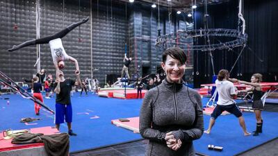 Tara Young, the resident artistic director of La Perle by Dragone, which will have its soft launch before Ramadan. Victor Besa for The National