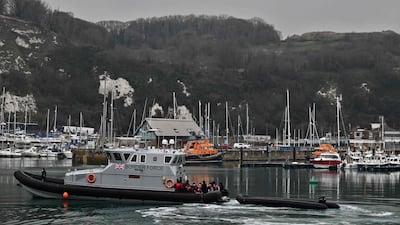 UK Border Force vessels often pick up migrants as they attempt to cross the Channel. AFP