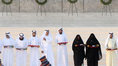 UAE’s heroes were honoured at the ceremony. Delores Johnson / The National