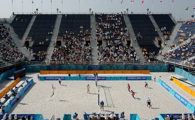 The centre was a boisterous venue during the 2004 Olympics, accommodating almost 10,000 spectators. Getty Images