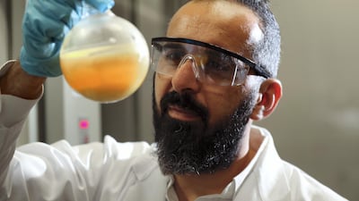 Dr Ali Trabolsi, an associate professor of chemistry at NYU Abu Dhabi, led research that could leave to improved cancer treatment. Chris Whiteoak / The National