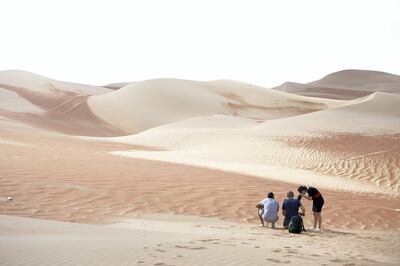 Sarah Morris on location. Courtesy Wendy Bowman