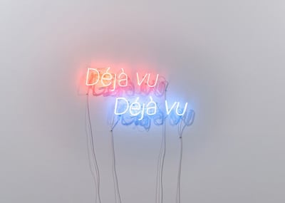 Deja vu by Raed Yassin – the inspiration for the eponymous group show in Concrete, which will feature artists represented by 18 UAE galleries. Photo: Gallery Isabelle