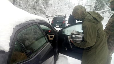 The freezing weather was expected to continue until Sunday. EPA