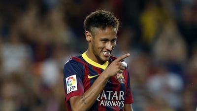 Neymar, pictured, and Alexis Sanchez have eased Barcelona fans' fears about their team's fortunes while Lionel Messi recovers from injury. Albert Gea / Reuters