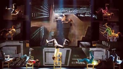 The iD show by Cirque Éloize combines contemporary circus and dance to hip-hop music. Patrick Lazic / Theatre T & Cie