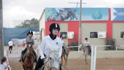Diala Al Madani, a participant in the Friends Equestrian Club. Courtesy Fady Hanona.