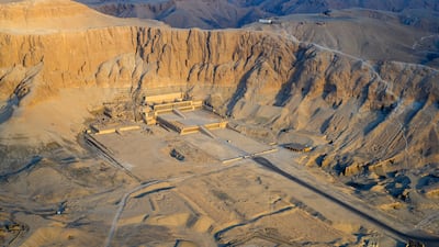 The age of the New Kingdom - that of Hatshepsut, whose palace in Luxor is pictured above, and Tutankhamun, of Rameses the Great and Nefertiti - is, according to John Romer, the most fantasised period in all of ancient history. Getty Images