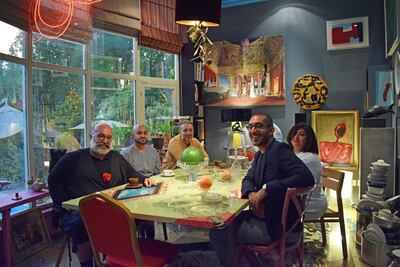 Mentors for the UAE artists at Ishara. Courtesy Alserkal Avenue