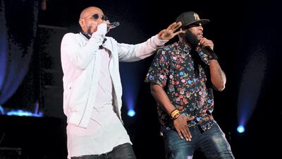 Mos Def and Talib Kweli perform as part of the benefit concert, 'Power To The People' at Coliseo Jose M. Agrelot on March 18, 2018 in San Juan, Puerto Rico. Getty