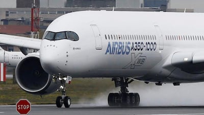 The new Airbus aircraft is one of three that will undergo months of testing. Regis Duvignau / Reuters