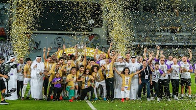 Al Ain lift their seventh President's Cup title. Victor Besa / The National