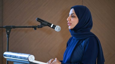 Asma Alazri, executive director of family cases at the Family Care Authority, told of the success of the Halfway Houses programme. Photo: Family Care Authority