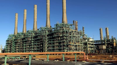 Photo taken on January 11, 2017 showing an oil refinery in Libya's northern town of Ras Lanuf. The forces of eastern Libya's military strongman Khalifa Haftar conceded on March 3, the loss of a key oil export port they seized last year as fighting for the country's resource wealth intensifies. Abdullah Doma/AFP