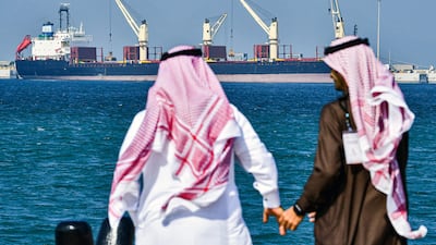 The port of Ras Al Khair in Saudi Arabia overlooking the Arabian Gulf. AFP