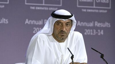 Sheikh Ahmed bin Saeed Al Maktoum, the chairman of Dubai World. Jaime Puebla / The National
