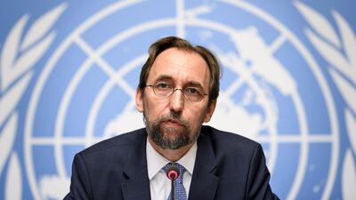 Mr Al Hussein took to Twitter to discuss the prize. AFP