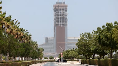 A view of the construction work on the vast Wynn Al Marjan Island gaming resort in August, 2025. Chris Whiteoak / The National