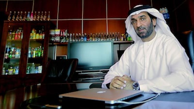 Ibrahim bin Shaheen, the chief executive of Dubai-based DGT general trading company, advises those starting up businesses not to confuse emotiosn and business. Satish Kumar / The National