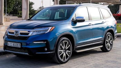 The 2019 Honda Pilot at Yas Island. Victor Besa / The National