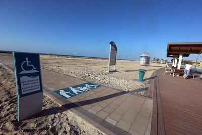 A wheelchair accessible path at Kite beach, Dubai. The National