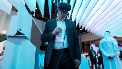 Technology used by surgeons and medical staff is displayed at Arab health in January 2019. Devices designed to improve patient safety and cut unnecessary delays will be a key feature of this year’s event. Reem Mohammed / The National