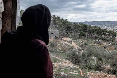 Displaced families have watched the Jenin camp from afar as Israel carries out military operations. Patricia Martinez / The National