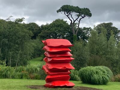 Shaikha Al Mazrou's sculpture has been installed at Tremenheere, the history of which dates back to the mediaeval ages. Photo: Tremenheere Sculpture Park