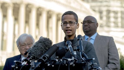 Ahmed Mohamed is moving to Qatar, less than two months after being arrested for taking his home-made clock to his school in Texas. Jim Watson / AFP