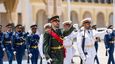 UAE Armed Forces form a guard of honour for Mr El Sisi's arrival