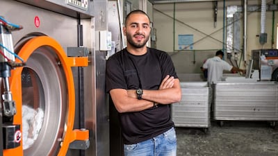 Washmen CEO Rami Shaar says an online-only business allows the company to charge less for cleaning. Victor Besa for The National