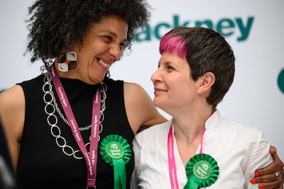 New Hackney mayor Zoe Garbett, right. Getty Images