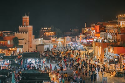 A view of Jemaa el-Fnaa in Marrakesh. Getty Images
