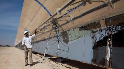 Performance engineer, Abdilaziz Al Obaidi, at the Shams 1 plant.