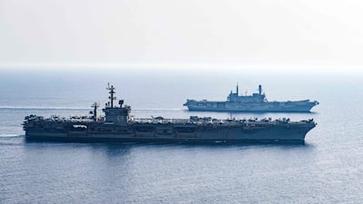 Ships patrol the Red Sea, supporting maritime stability and security in the Middle East. AFP