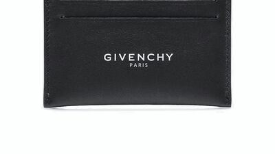 Cardholder, Dh1,149, Givenchy at Farfetch. Courtesy Farfetch
